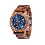 Blue Zeitholz Men's Wooden Chronograph Watch