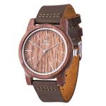 Men's Natural Walnut Wood Watch - Handmade 40mm