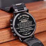 Personalized Engraved Wooden Watch for Men