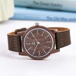 Men's Natural Walnut Wood Watch - Handmade 40mm