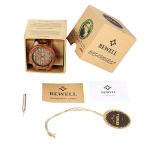 BEWELL Men's Zebra Wood Analog Watch