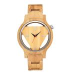 Men's Minimalist Engraved Wooden Triangle Watch