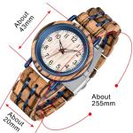 Dentily Men's 43mm Stylish Wooden Watch