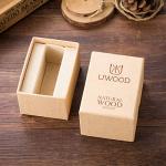 Men's Natural Walnut Wood Watch - Handmade 40mm