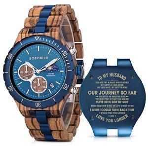 Personalized Engraved Wood Watch for Him