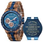 Personalized Engraved Wood Watch for Him