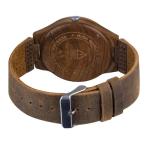Timever Men's Wooden Watch with Leather Strap