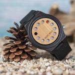 Men's Bamboo Wood Watch with Leather Strap