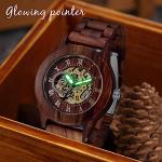 Tiong Men's Battery-Free Wooden Mechanical Watch