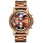 Stylish Walnut Wood Chronograph Watch for Everyone
