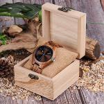 BOBO BIRD Men's Brown Wooden Sport Watch