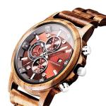 Stylish Walnut Wood Chronograph Watch for Everyone