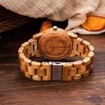 Men's Mango Wood Watch - Handmade Minimalist Design