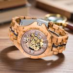 Dentily Classic Automatic Wooden Watch for Men
