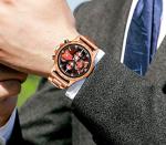 Stylish Walnut Wood Chronograph Watch for Everyone