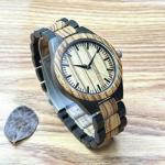 MISHIKG Men's Lightweight Handmade Wooden Analog Watch