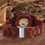 Tiong Men's Battery-Free Wooden Mechanical Watch