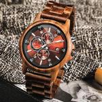 Stylish Walnut Wood Chronograph Watch for Everyone