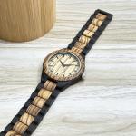 MISHIKG Men's Lightweight Handmade Wooden Analog Watch