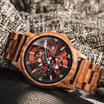 Stylish Walnut Wood Chronograph Watch for Everyone