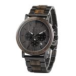BOBO BIRD Men's Stylish Ebony Wood Watch