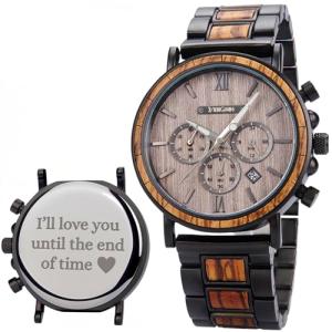 Personalized Wooden Watch for Men - Unique Gift