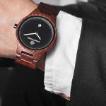 Lightweight Red Sandalwood Men's Quartz Watch