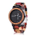 Colorful BOBO BIRD Men's Natural Wood Watch
