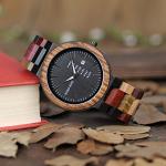 Colorful BOBO BIRD Men's Natural Wood Watch
