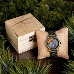 BOBO BIRD Men's Colorful Wooden Quartz Watch