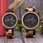 Colorful BOBO BIRD Men's Natural Wood Watch