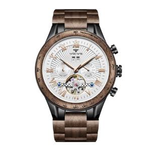 Natural Walnut Men's Automatic Wood Watch