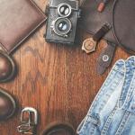 CUCOL Men's Wooden Watch with Leather Strap