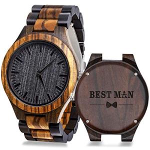 Personalized Wooden Watch for Groomsmen and Best Man