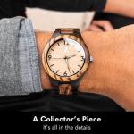 Treehut Men's Wooden Watch with Adjustable Band