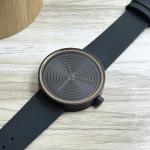 MIEASVE Men's Wooden Watch with Leather Strap