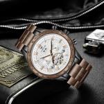 Natural Walnut Men's Automatic Wood Watch