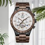 Natural Walnut Men's Automatic Wood Watch