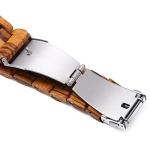 BEWELL ZS-W086B Men's Zebra Wood Watch