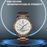 Natural Walnut Men's Automatic Wood Watch