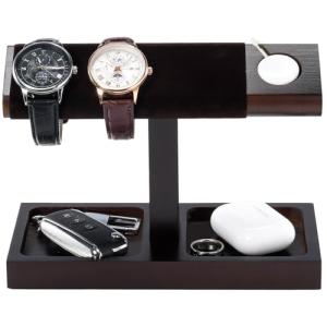 Wood Watch Display Stand for Men - T-Bar Design