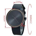 MIEASVE Men's Wooden Watch with Leather Strap
