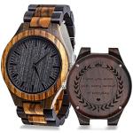 Personalized Engraved Men's Natural Wood Watch
