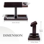 Wood Watch Display Stand for Men - T-Bar Design