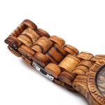 BEWELL ZS-W086B Men's Zebra Wood Watch