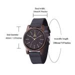MUJUZE Men’s Lightweight Handmade Wooden Watch