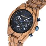 Men's Zebrawood Chronograph Wood Watch