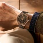 Timever Men's Wooden Watch with Leather Strap