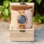 Men's Zebrawood Chronograph Wood Watch