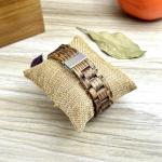 MIEASVE Casual Men’s Wooden Watch with Brown Dial